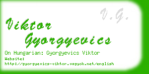 viktor gyorgyevics business card
